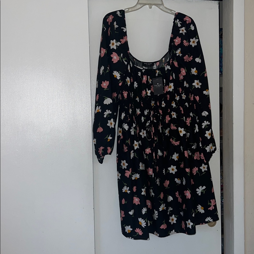 Kate spade floral waltz square-neck dress - Picture 2 of 6